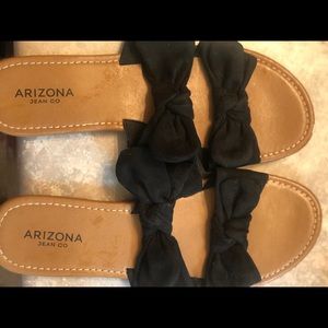 Black Arizona Bow sandals